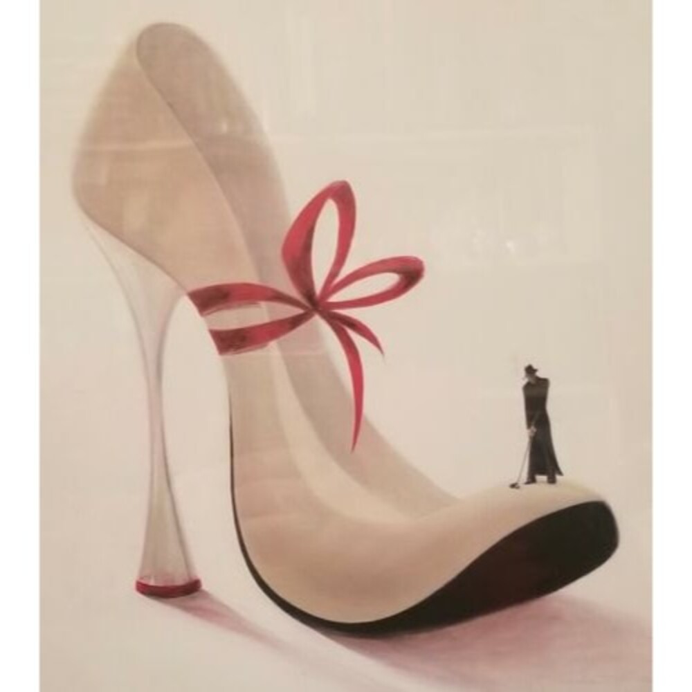 2005 Romance Inna Panasenko High Heel Shoe Framed Art Print 12"x12"